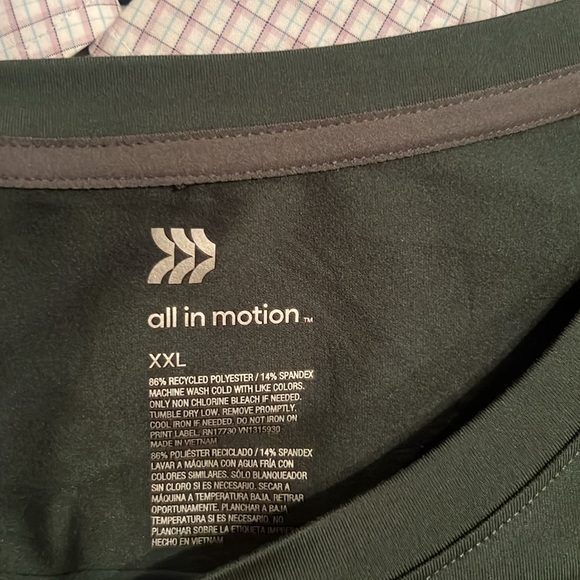Men’s All in Motion XXL shirt olive green like new - Picture 2 of 2
